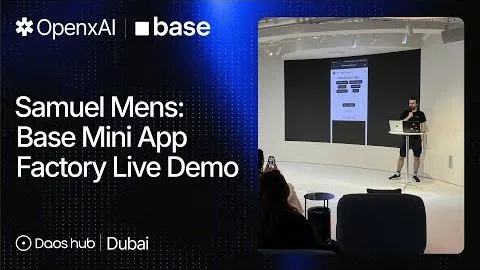 OpenxAI CTO Samuel Mens on Empowering Builders with the Mini App Factory